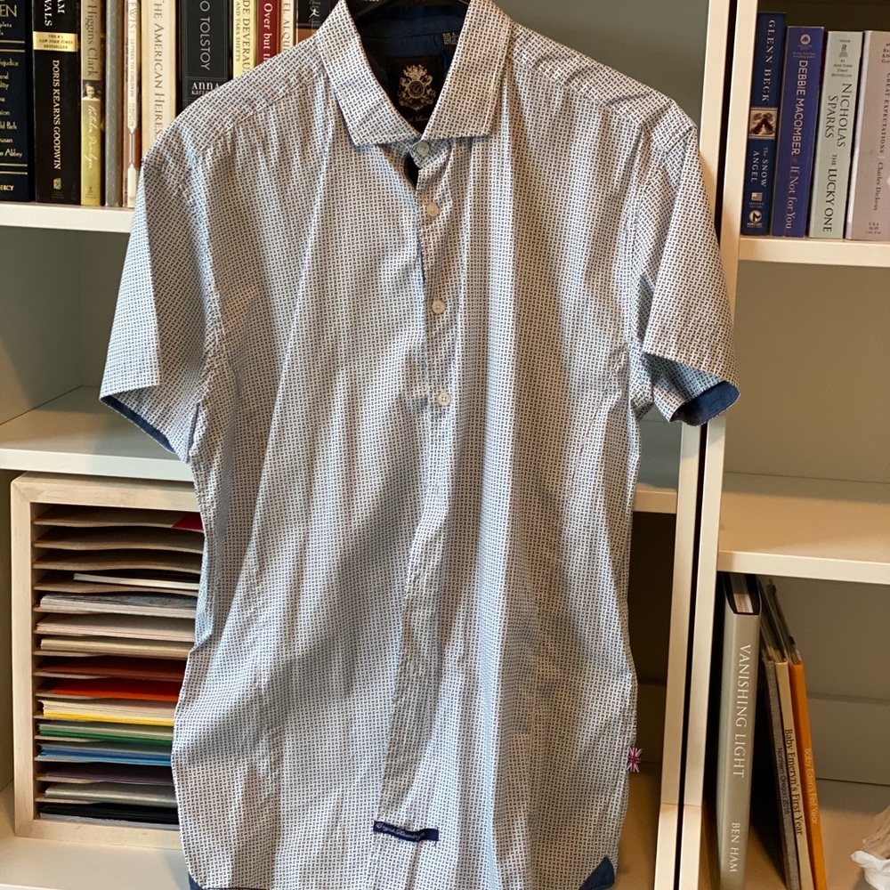 Men’s English Laundry Short-Sleeved Button Down